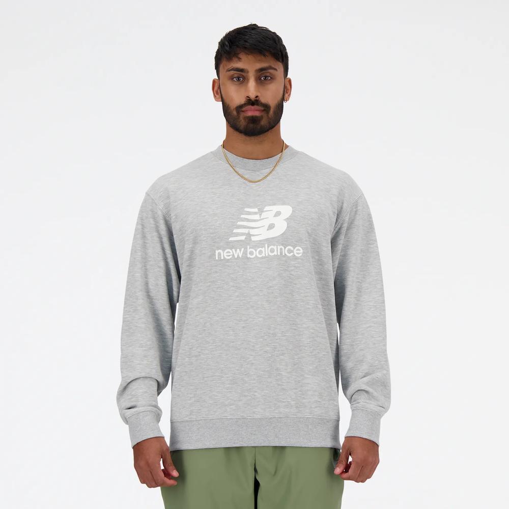 Pánská mikina New Balance MT41500AG - šedivé