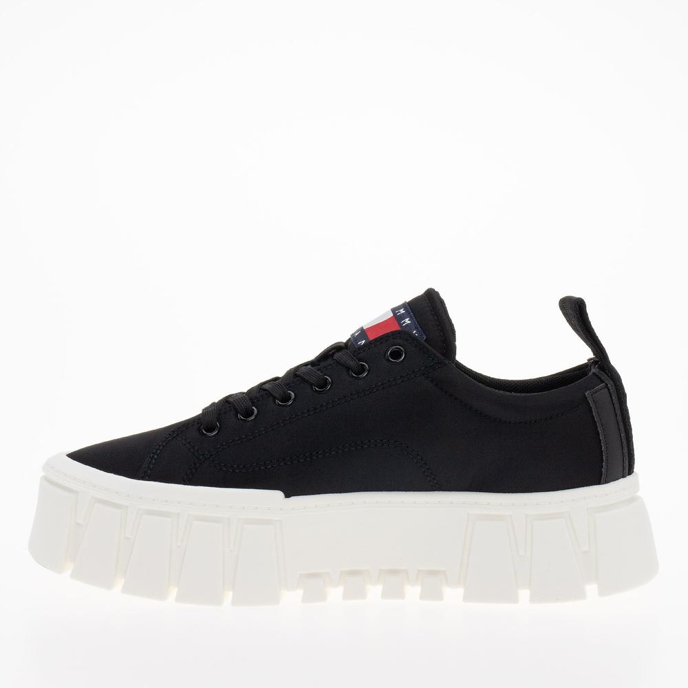 Boty Tommy Jeans Recycled Cleat Chunky EN0EN02240-BDS - černé