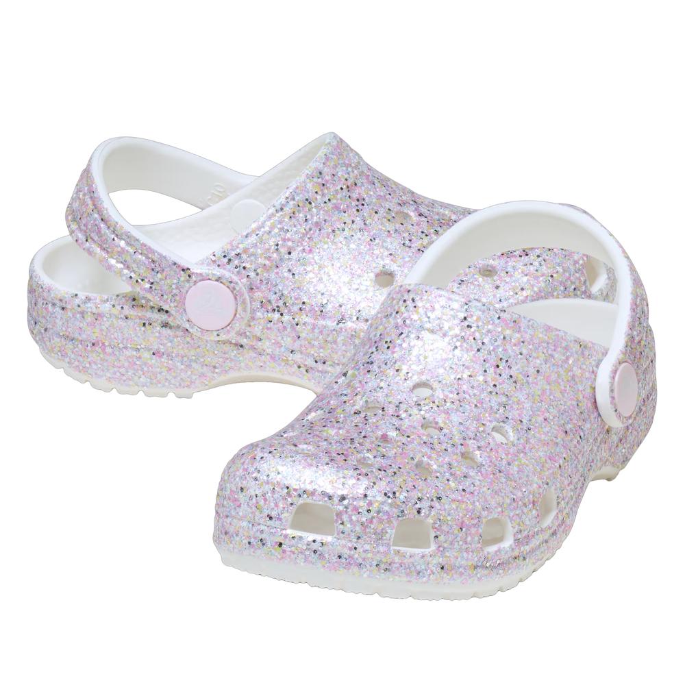 Žabky Crocs Classic Fantasy Glitter Clog 212562-100 - různobarevné