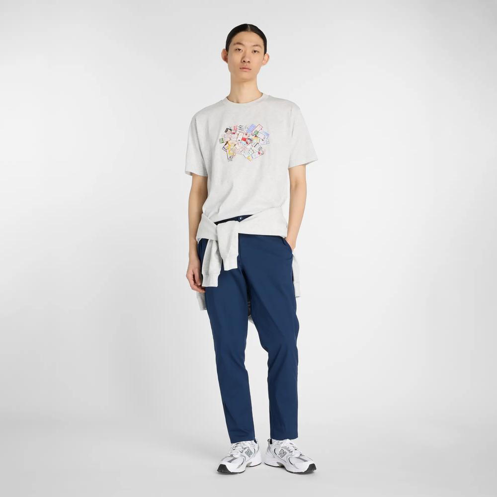 Pánské tričko New Balance MT53905AHH - šedivé