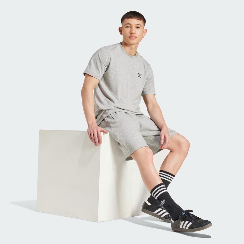 Krátké kalhoty adidas Originals Essentials Trefoil IY8517 - šedivé