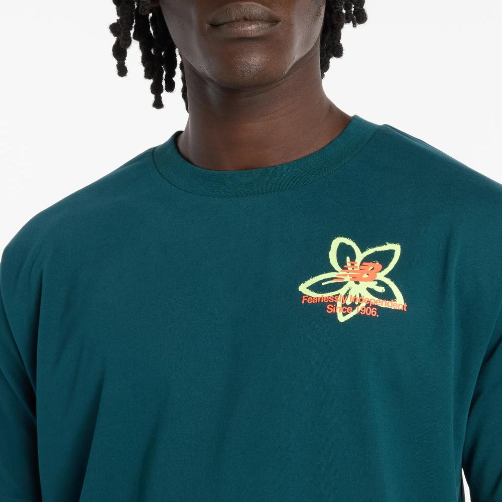 Pánské tričko New Balance MT61T0QMAAV - zelené