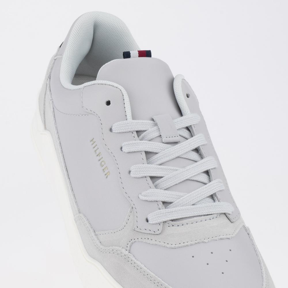 Boty Tommy Hilfiger Elevated Cupsole Leather Mix FM0FM04358-PSU - šedivé