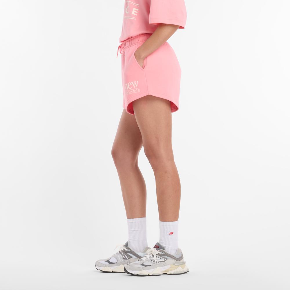 Dámské šortky New Balance WB61Y80AAA6 - růžové