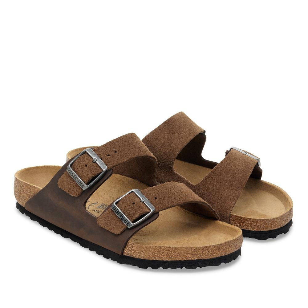 Žabky pánské Birkenstock Arizona 1030677 - hnědé