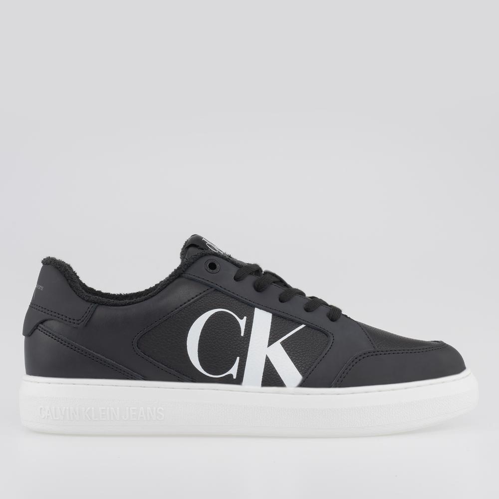 Boty Calvin Klein Casual Cupsole Lth-Pu Mono YM0YM00573-0GJ - černé