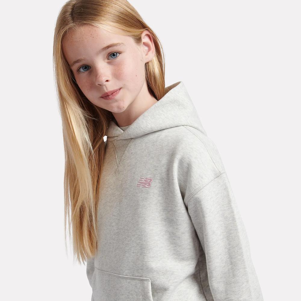 Dětské mikinaNew Balance LAKG0056AHH - šedivé