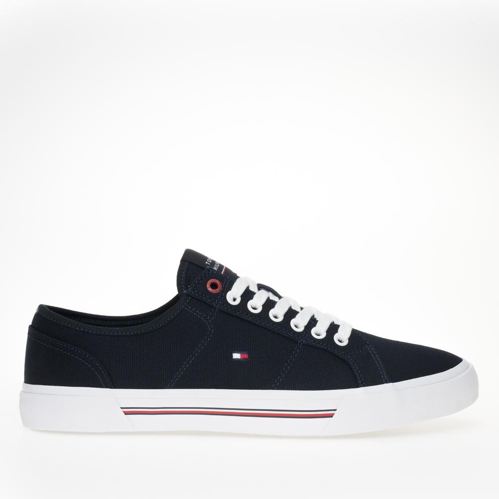 Boty Tommy Hilfiger Core Corporate Vulc Canvas FM0FM04560-DW5 - tmavě modrě