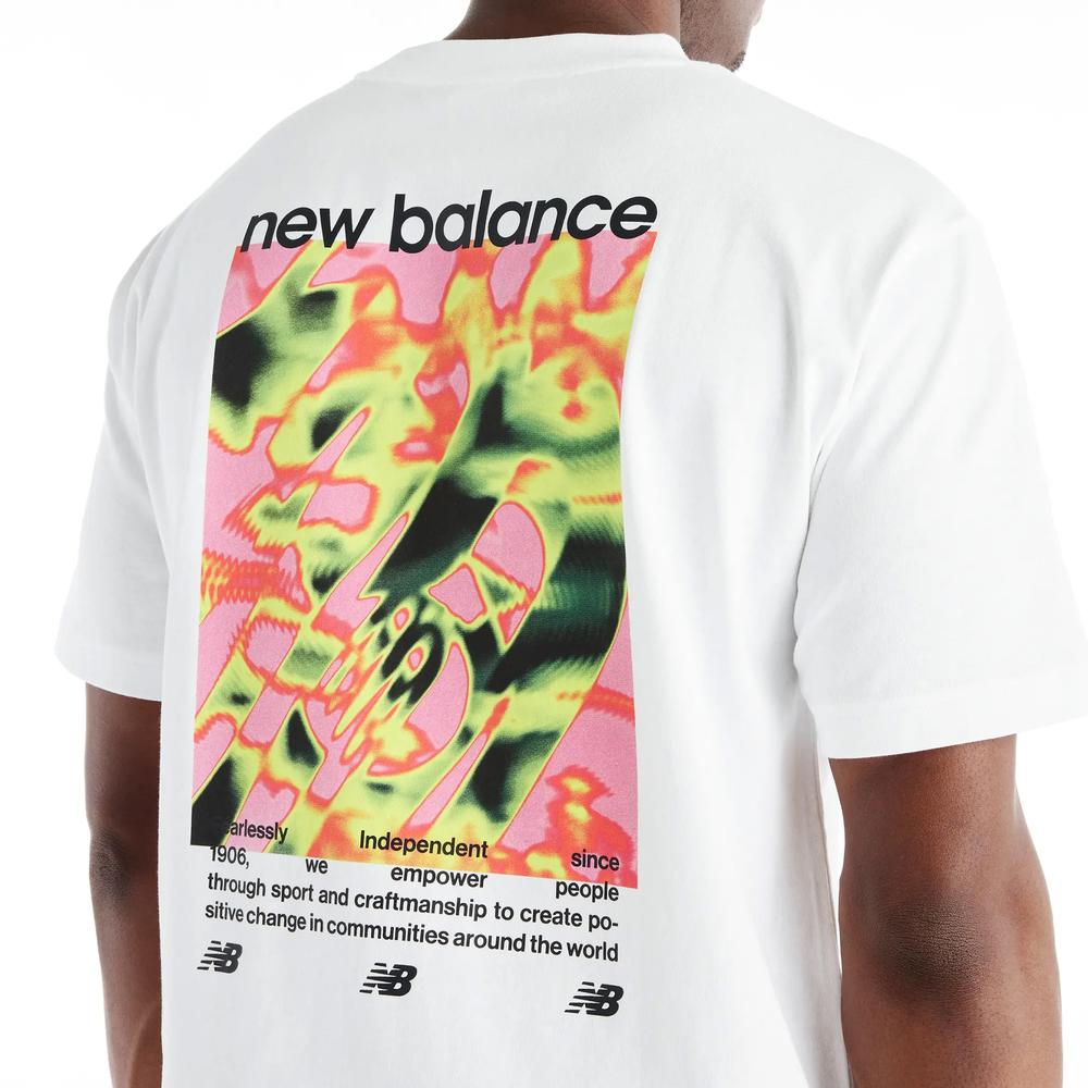 Pánské tričko New Balance Heat Map Forward Thinker MT62O0CVWT - bílé