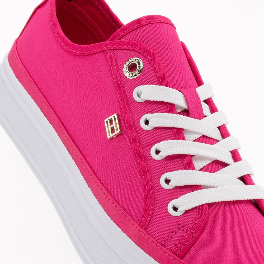Boty Tommy Hilfiger Essential Vulcanized Canva FW0FW07459-T1K - růžové