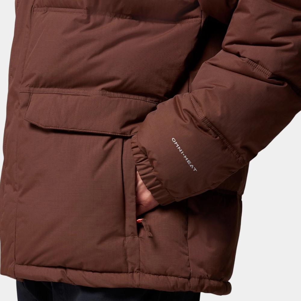 Pánská bunda Columbia Landroamer Hooded Puffer 2088081256 - hnědé