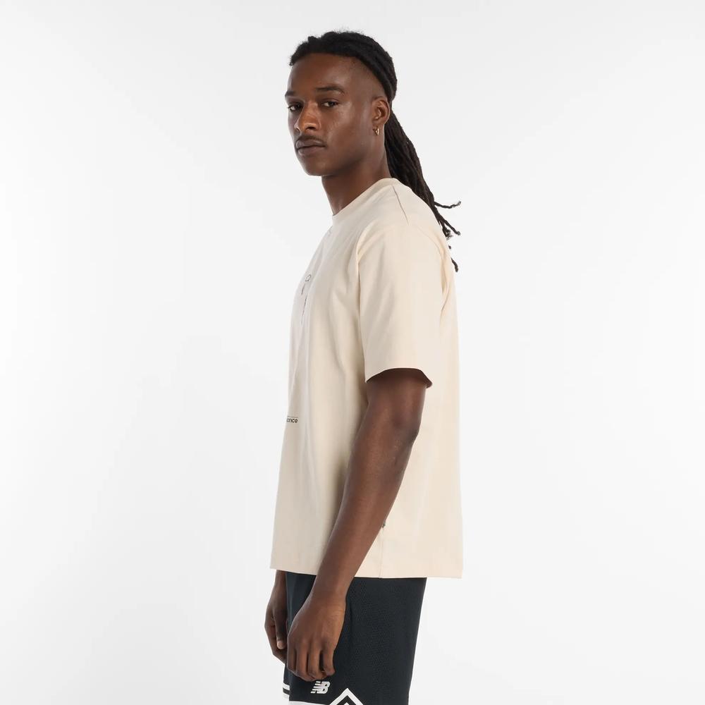 Pánské tričko New Balance MT53611BIS - béžové