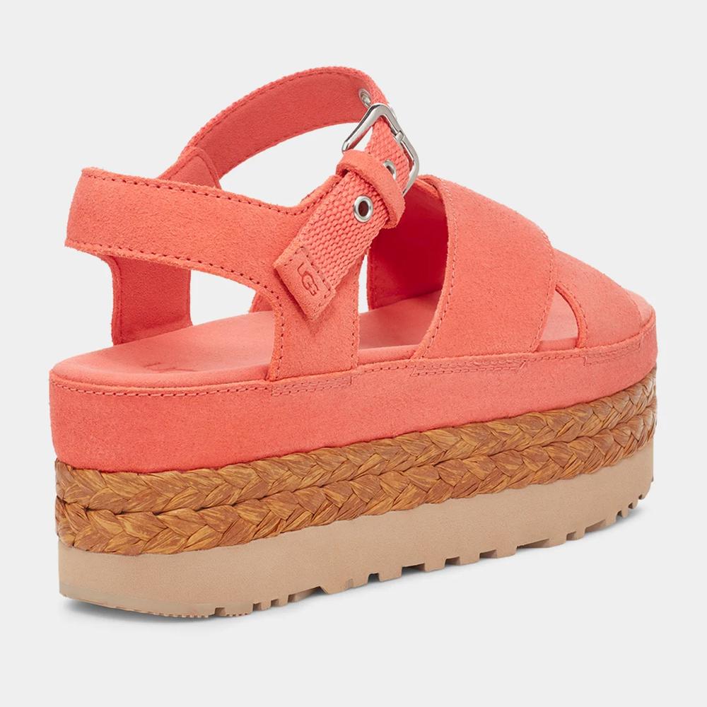 Sandále Ugg Aubrey Platform Sandal 1152711-VCRL - oranžové