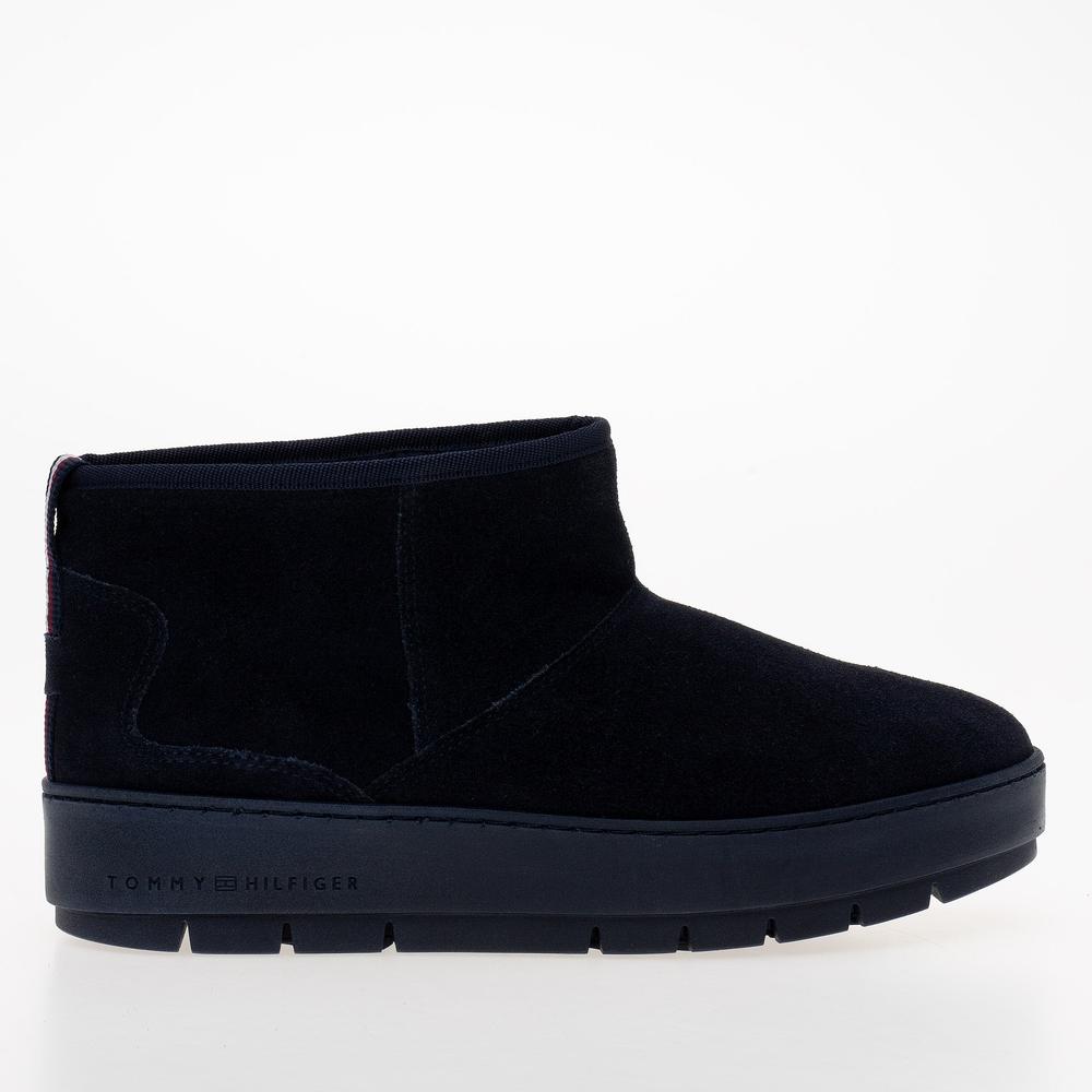 Boty Tommy Hilfiger Cool Suede Snowboot FW0FW07662-DW6 - tmavě modrě
