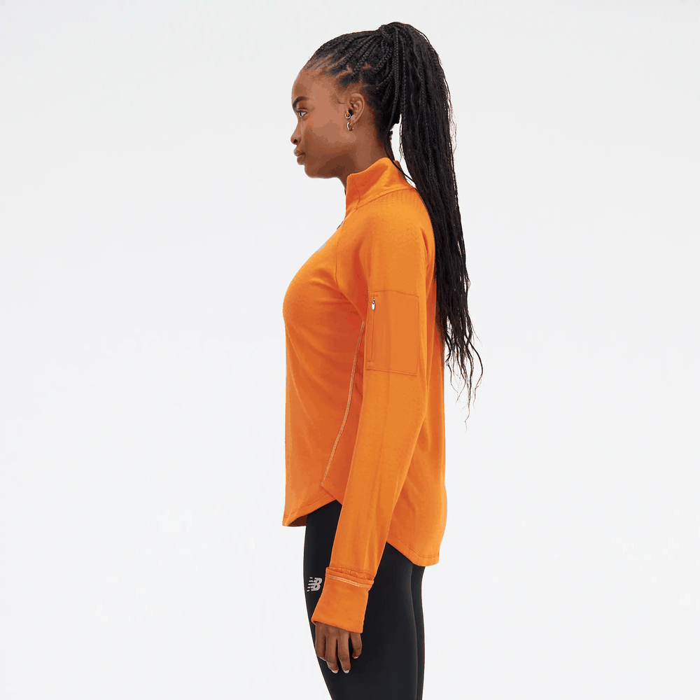 Dámská mikina New Balance WT23252CEN – oranžové