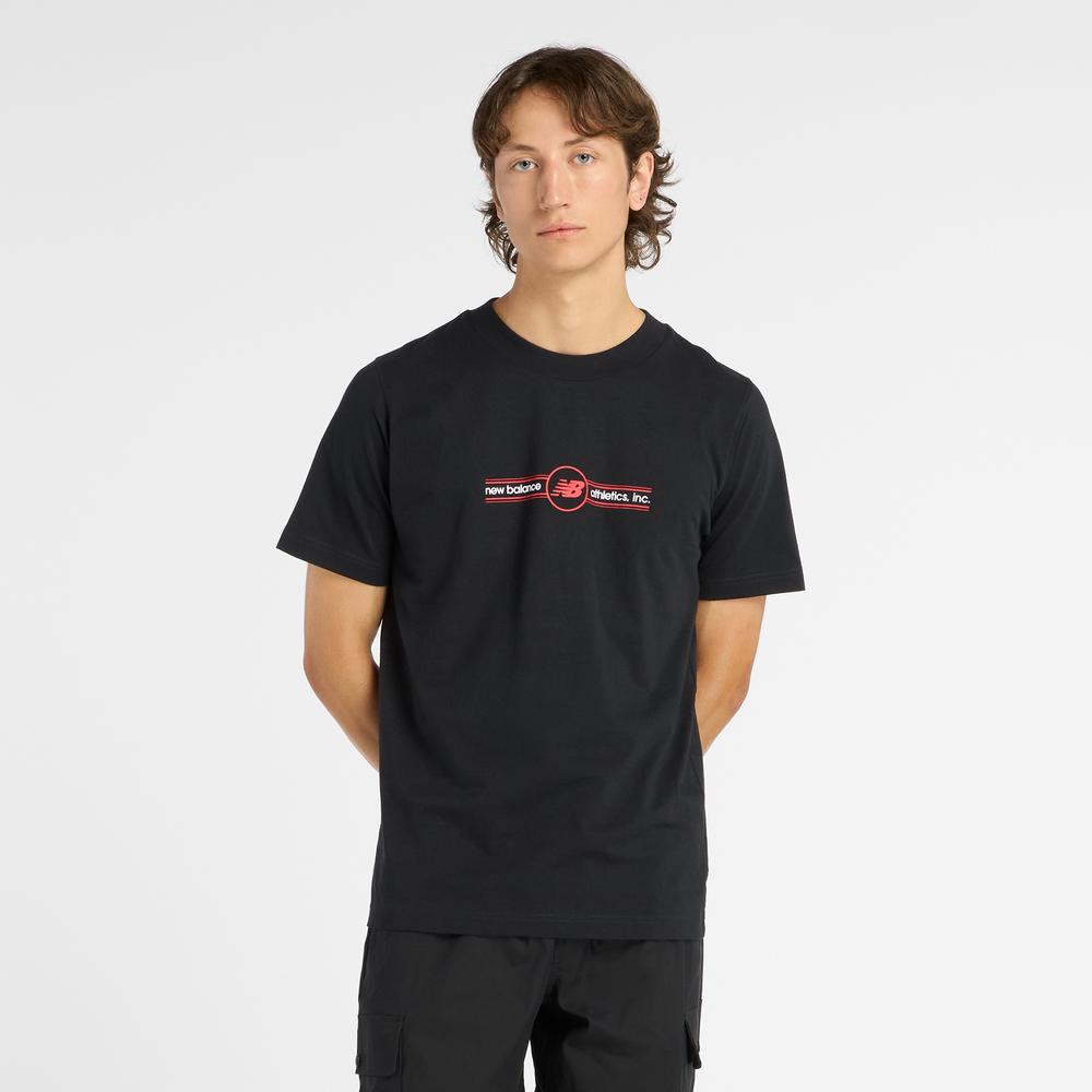Pánské tričko New Balance MT6148SVBK - černé