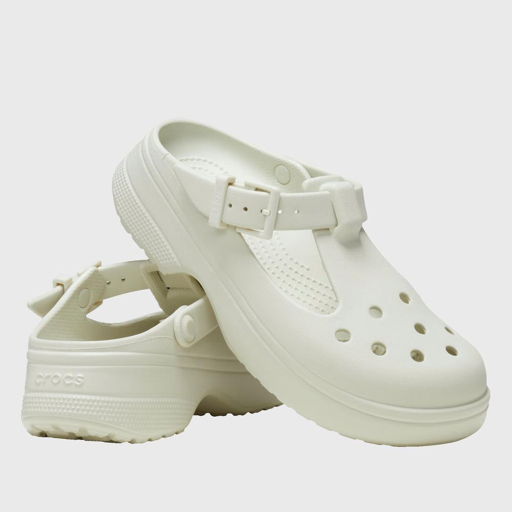 Žabky Crocs Classic Mary Jane 210581-0HZ - bílé