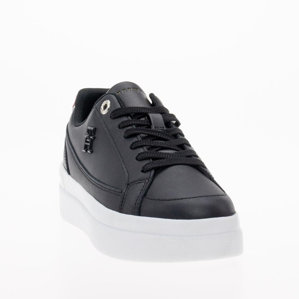 Boty Tommy Hilfiger Elevated Court Sneaker FW0FW07568-BDS - černé