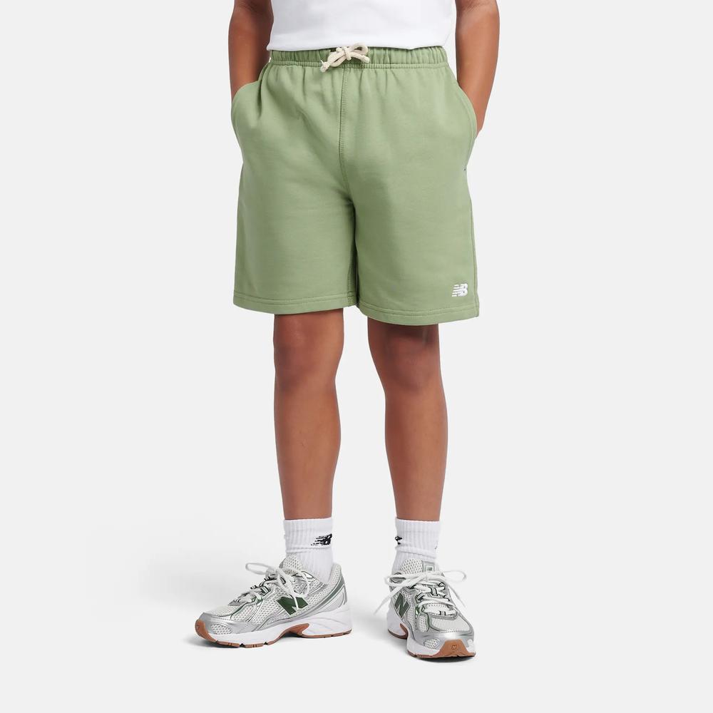 Dětské krátké kalhoty New Balance LAKB0008AAR - zelené