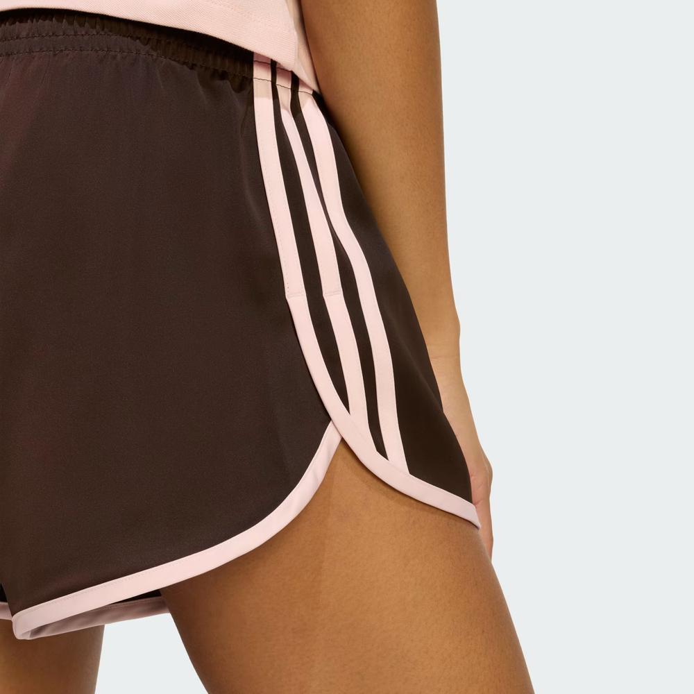 Krátké kalhoty dámské adidas Originals 3-Stripes Sprinter KC9006 - hnedé