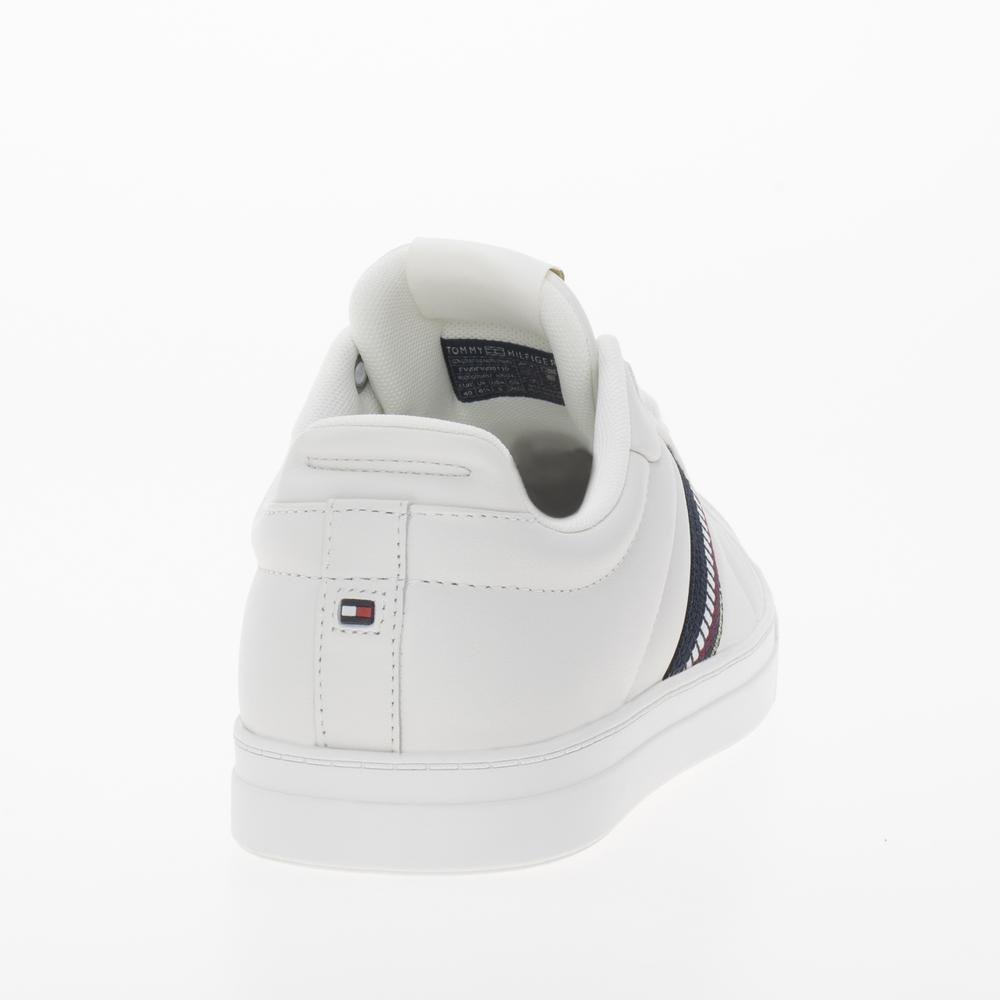 Boty Tommy Hilfiger Icon Court Sneakers Stripes FW0FW08110-YBL - bílé