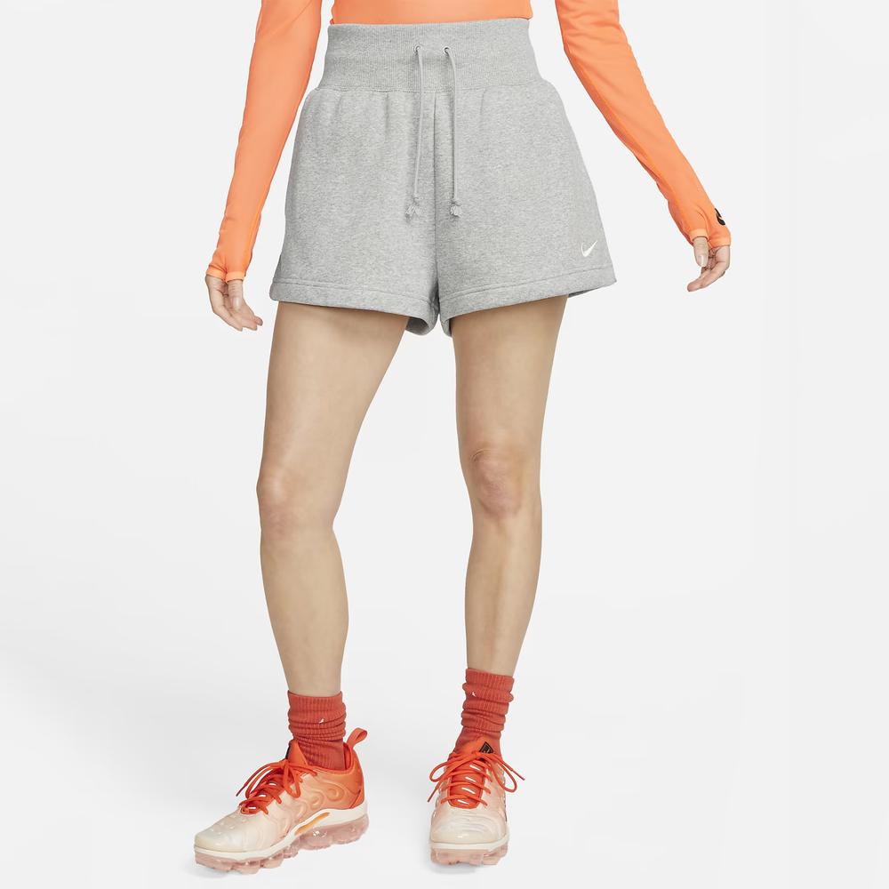 Dámské krátké kalhoty Nike Sportswear Phoenix Fleece FD1409-063 - šedivé