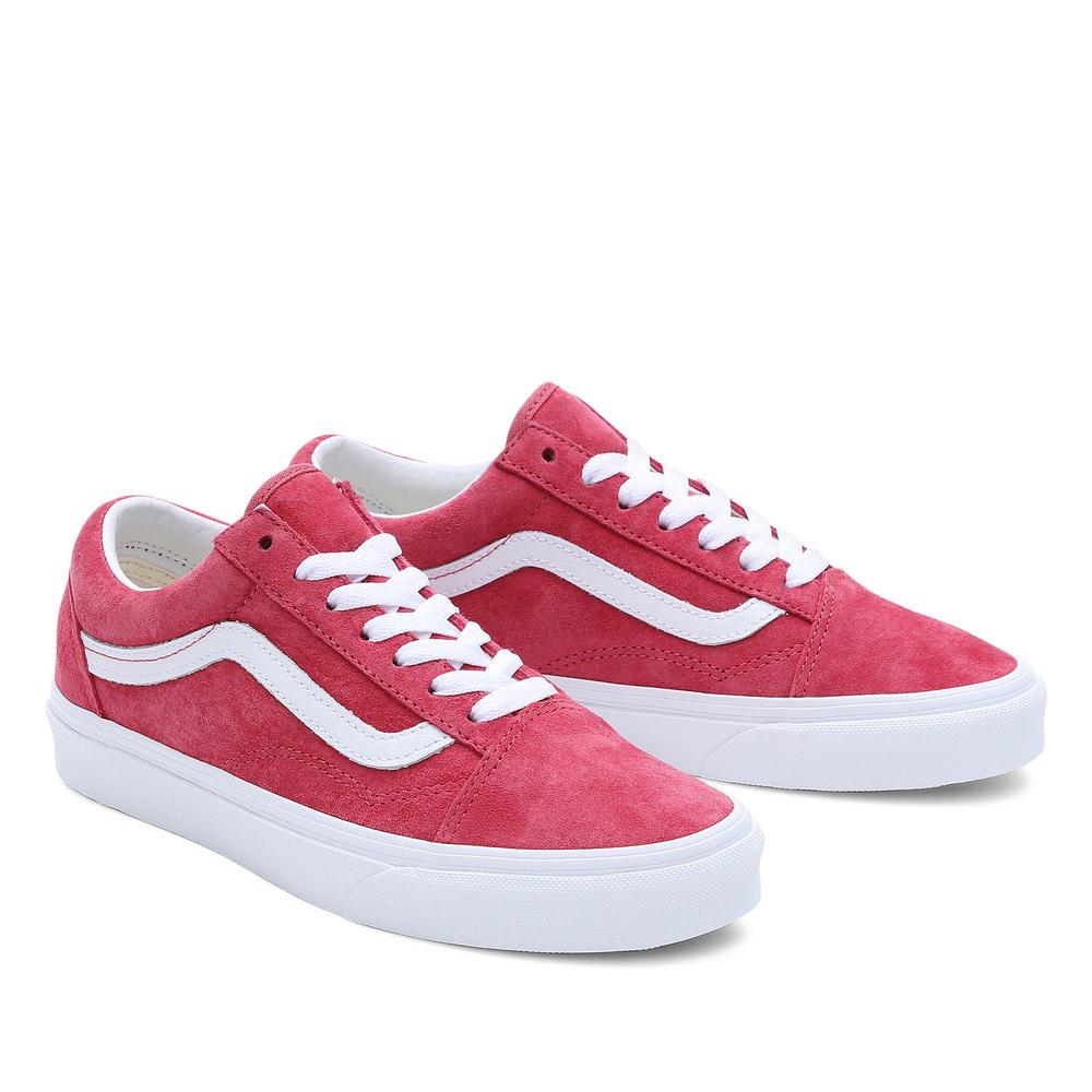 Boty Vans Pig Suede Old Skool VN0007NTZLD1 - červené