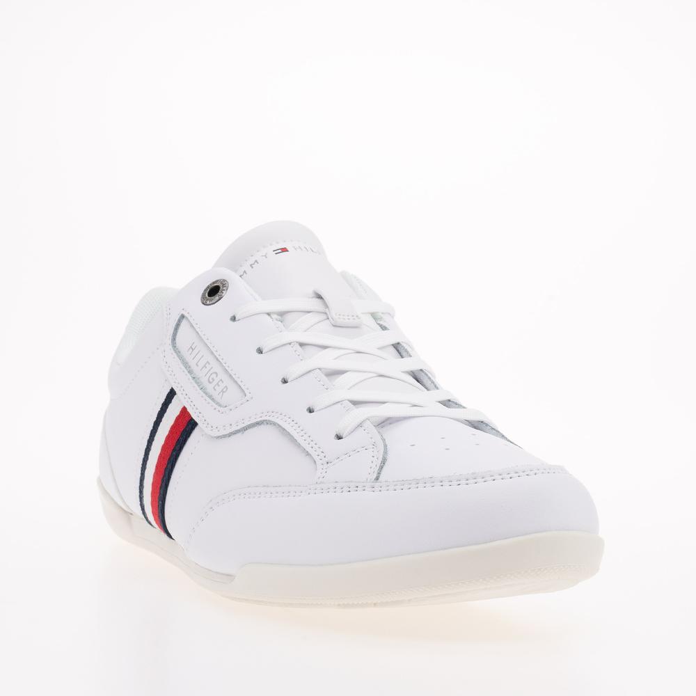 Boty Tommy Hilfiger Classic LO Cupsole Leather FM0FM04277-YBR - bílé