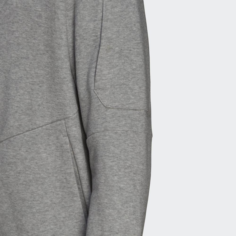 Mikina adidas Essentials 4 Gameday Full-Zip Hoodie HE1806 - šedivé