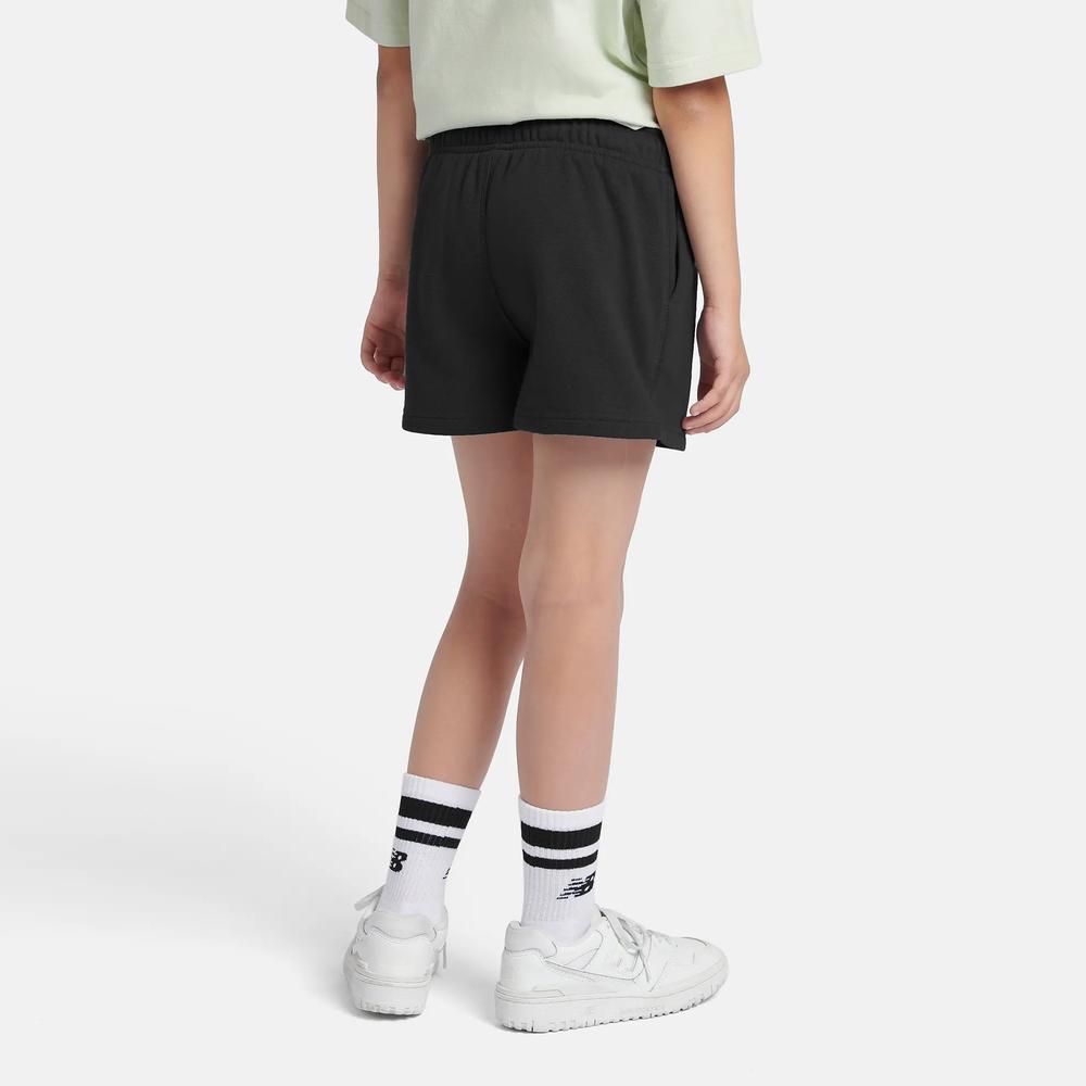 Dětské krátké kalhoty New Balance LAKG0006BK - černé