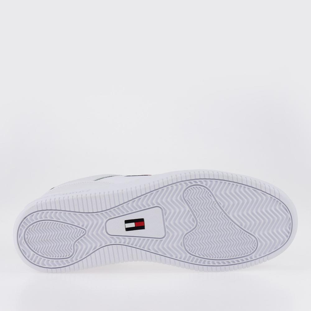 Boty Tommy Jeans Retro Basket EM0EM00955-YBR - bílé