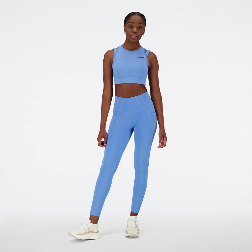 Dámské kalhoty New Balance WP21112HER – modré