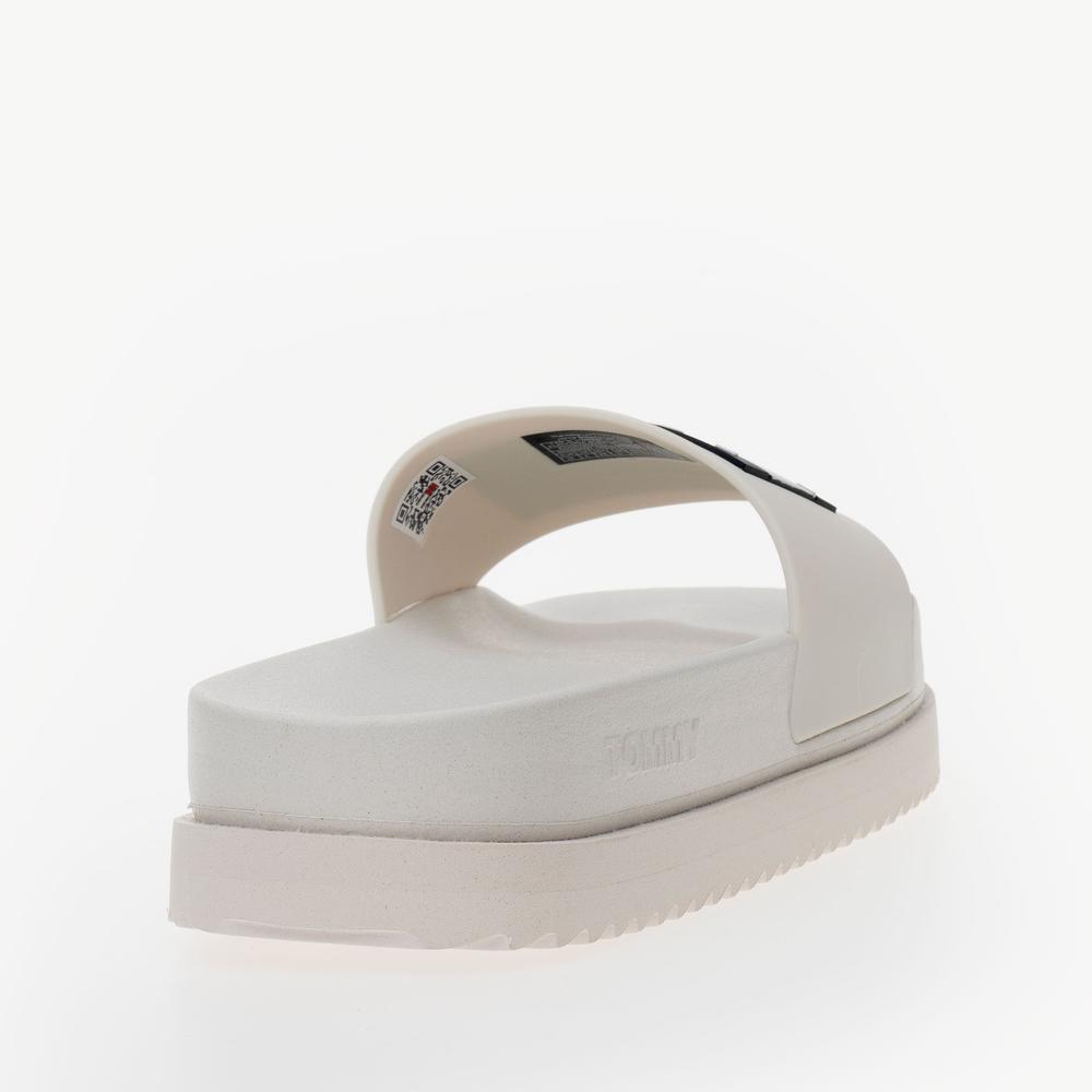 Žabky Tommy Jeans Elevated Flatform EN0EN02451-YBL - bílé