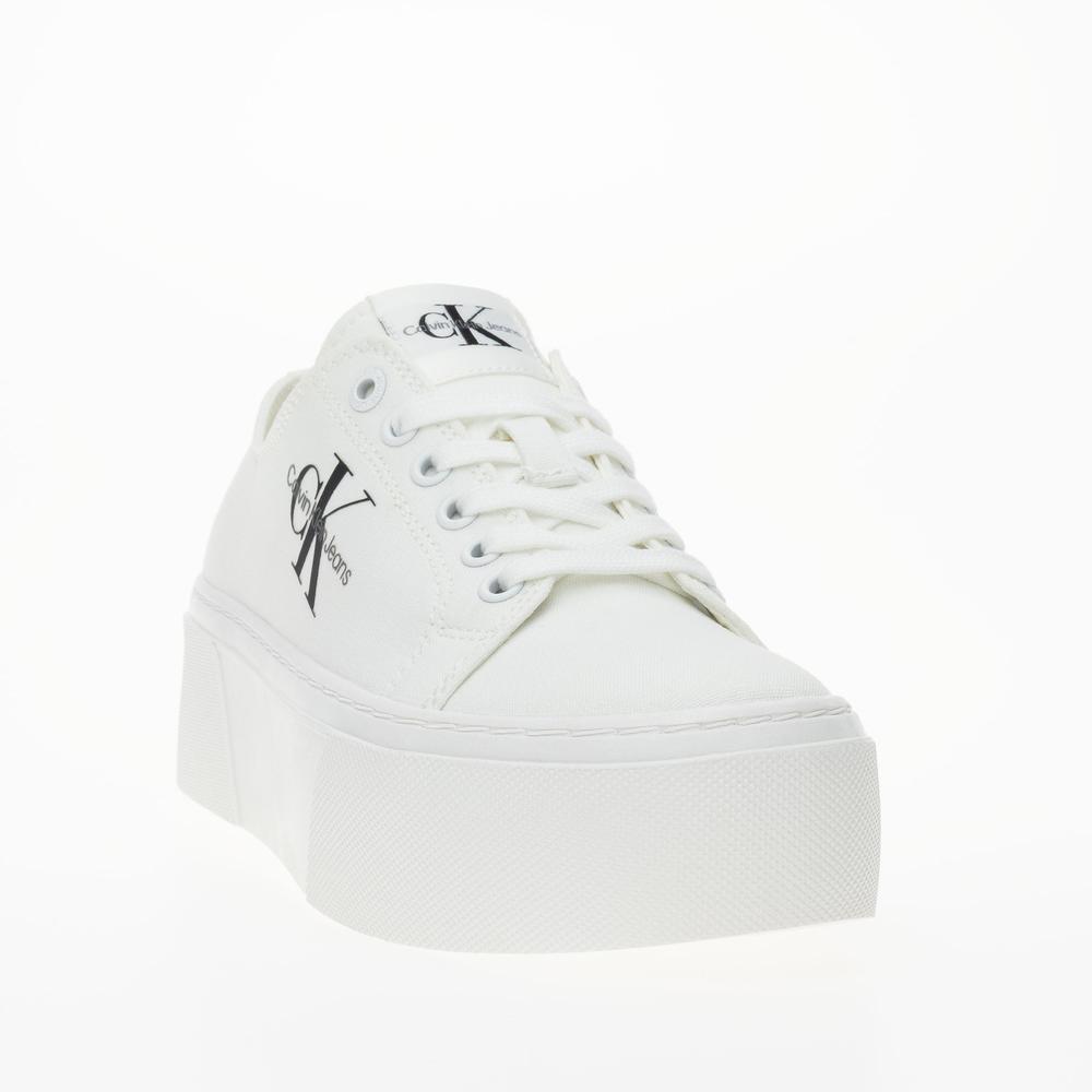 Boty Calvin Klein Vulc Flatform+ Cupsole Low YW0YW01033-01T - bílé