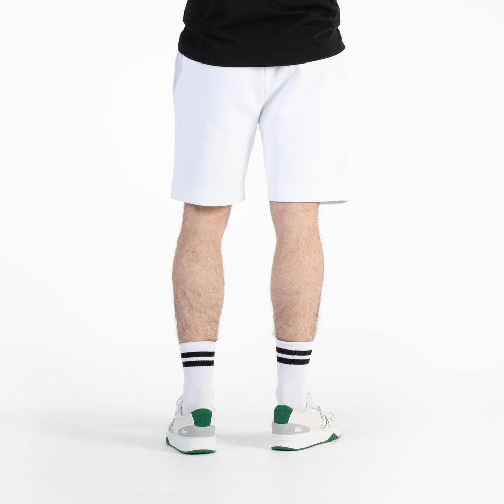 Krátké kalhoty Lacoste GH9627-001 - bílé