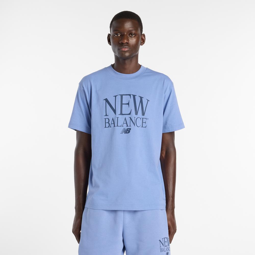 Pánské tričko New Balance MT61X6EQAA3 - modré