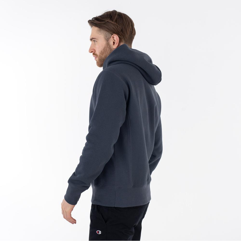 Mikina Champion Reverse Weave Fleece Hoodie 217976-BS551 - tmavě modrě