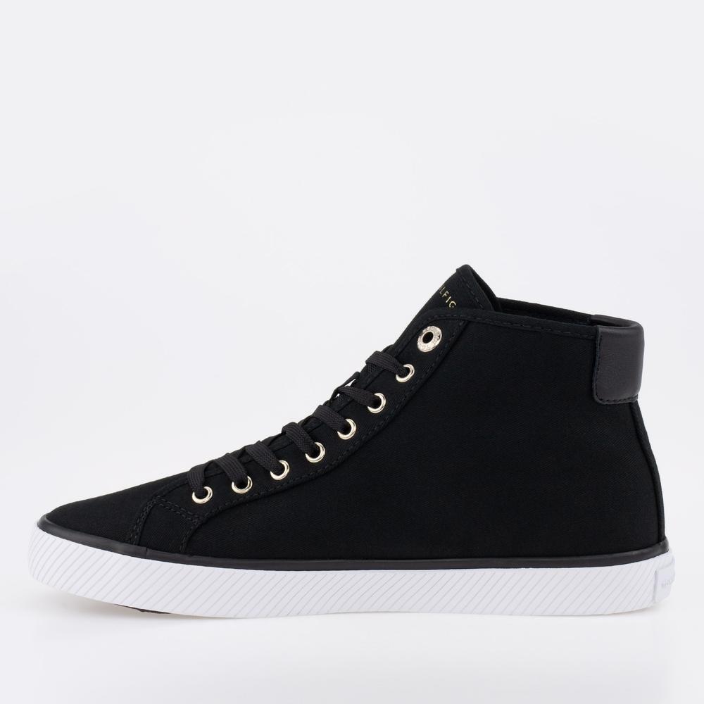 Boty Tommy Hilfiger Essential Highcut FW0FW07247-BDS - černé