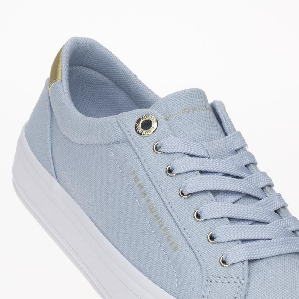 Boty Tommy Hilfiger Essential Vulc Canvas FW0FW07682-C1O - modré