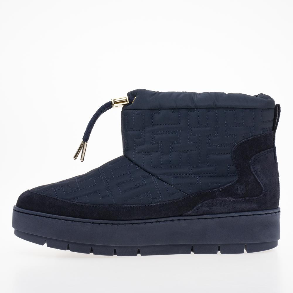 Boty Tommy Hilfiger Tommy Monogram Snowboot FW0FW07637-DW6 - tmavě modrě