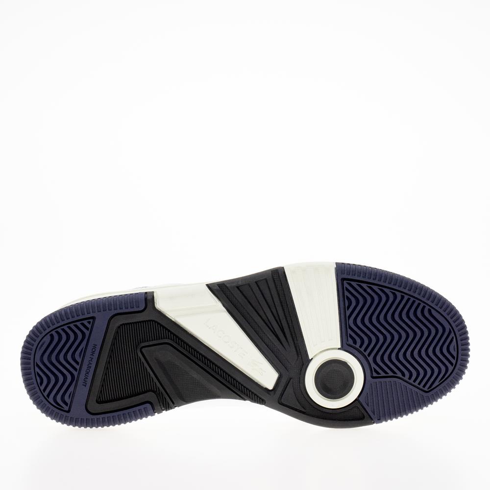 Boty Lacoste Lineshot Mesh Collar Leather Trainers 746SMA0075-042 - bílá