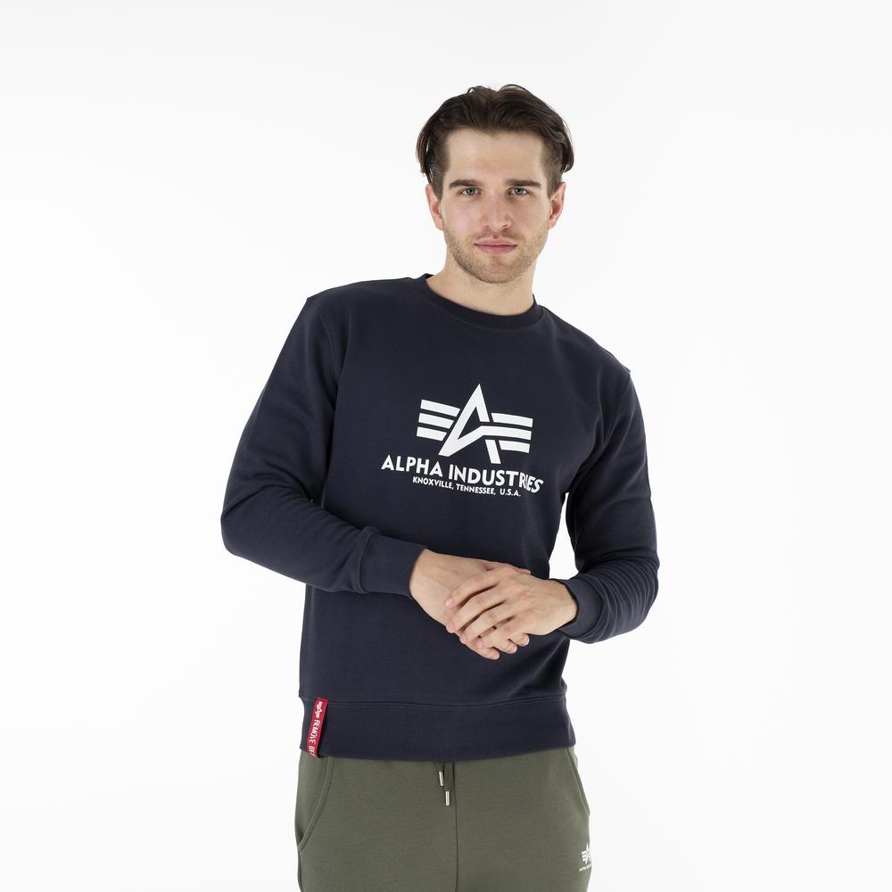 Mikina Alpha Industries Basic 17830202 - tmavě modrě