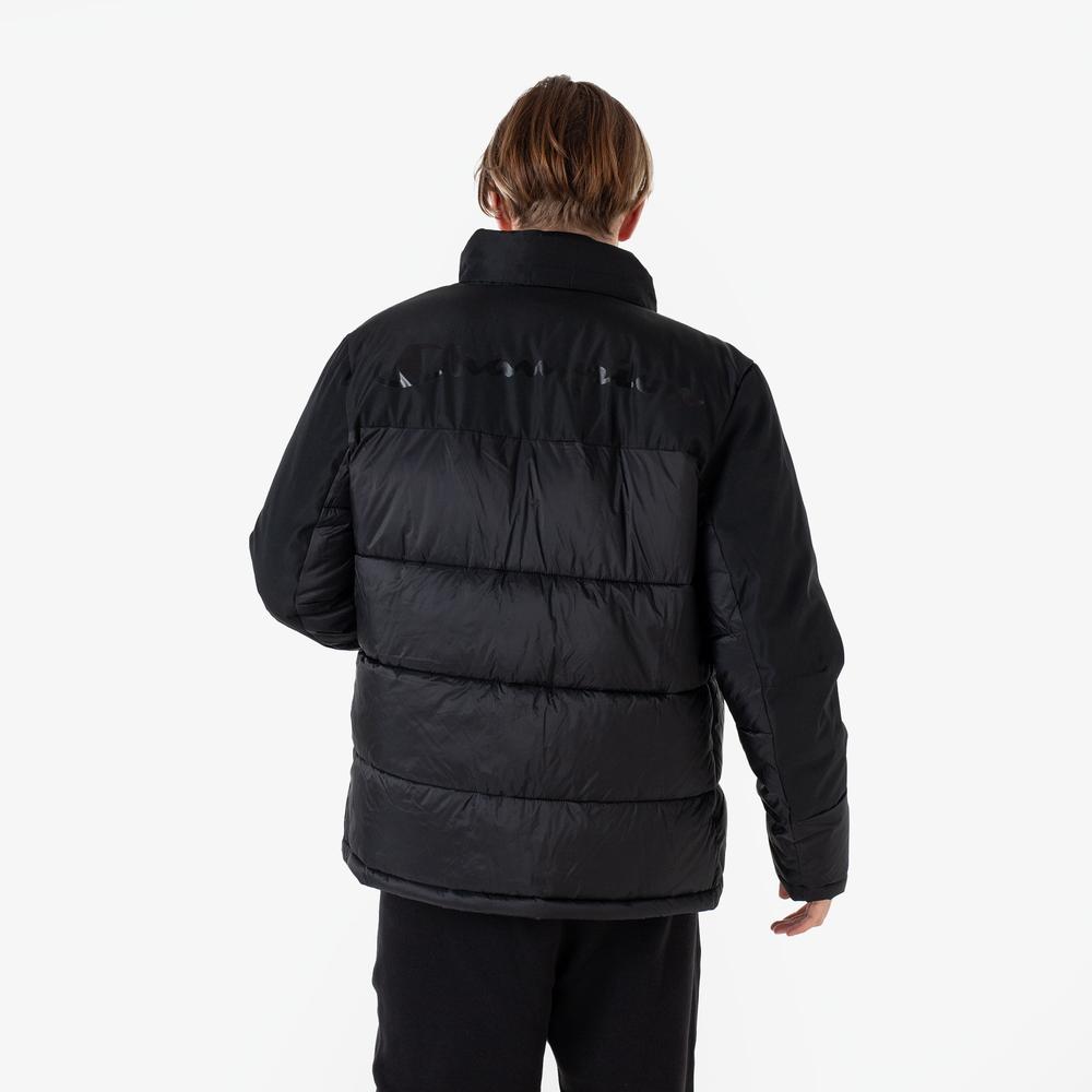 Bunda Champion C Logo Full-Zip Padded 219191-KK001 - černé