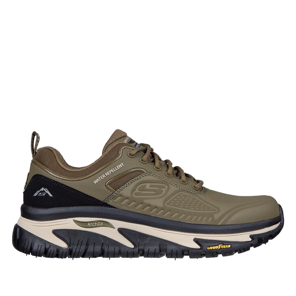 Pánské boty Skechers Relaxed Fit Arch Fit Road Walker Recon 237333OLBK - zelené
