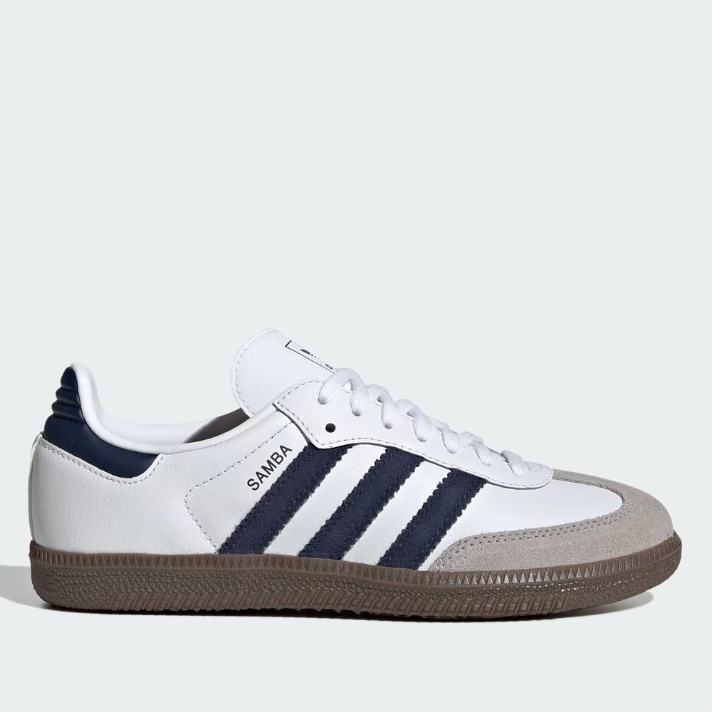 Dětské boty adidas Originals Samba OG J KK3557 - bílé