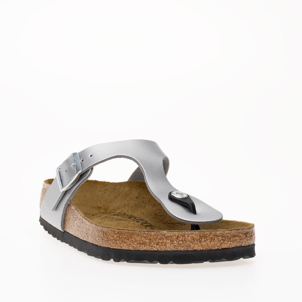 Žabky Birkenstock Gizeh 43851 - stříbně