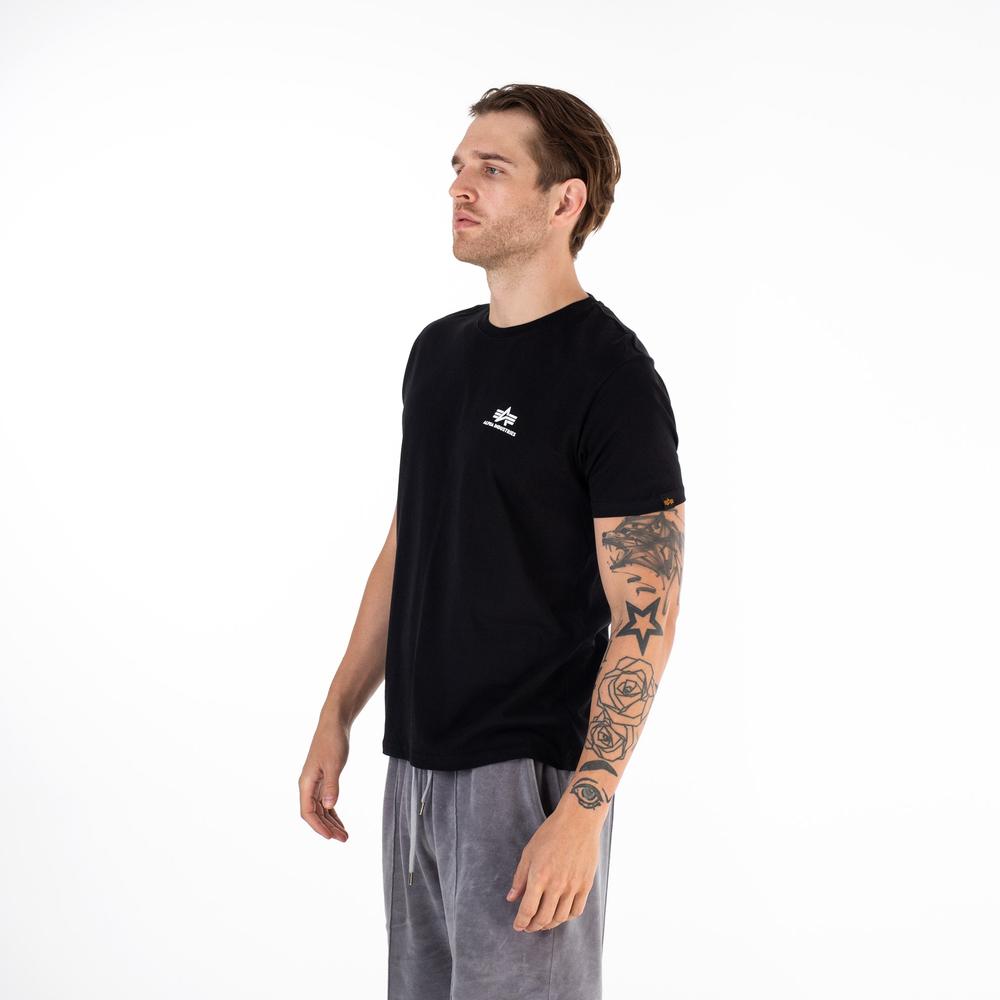 Tričko Alpha Industries Basic T Small Logo 18850503 - černé