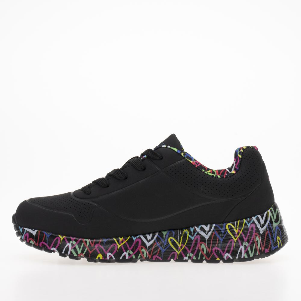 Boty Skechers Uno Lite Lovely Luv 314976LBKMT - černé