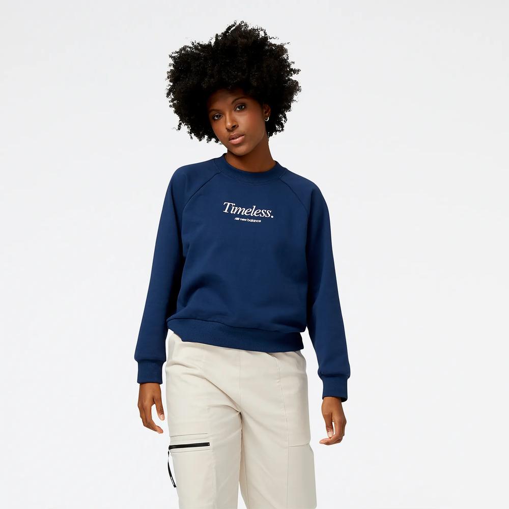 Dámská mikina New Balance WT31557NNY - tmavě modrě