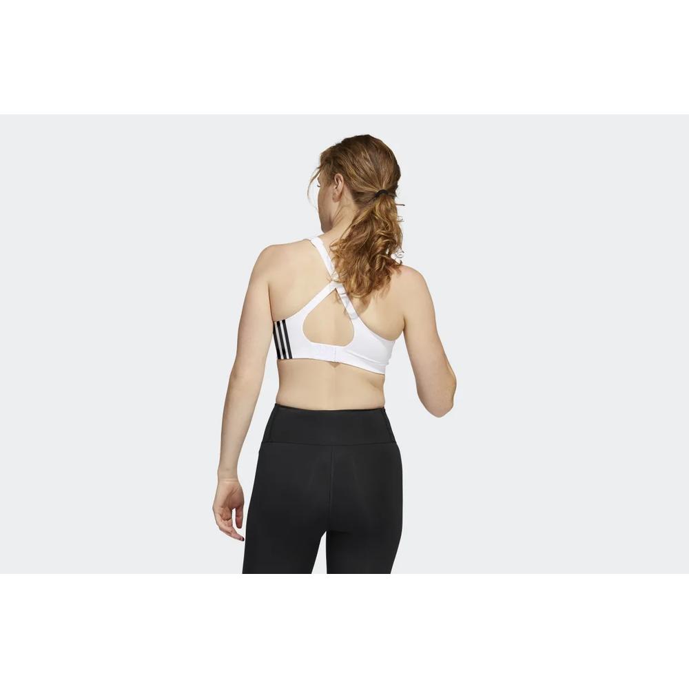 Sportovní podprsenka adidas TLRD Impact Training High-Support HC5399 - bílé